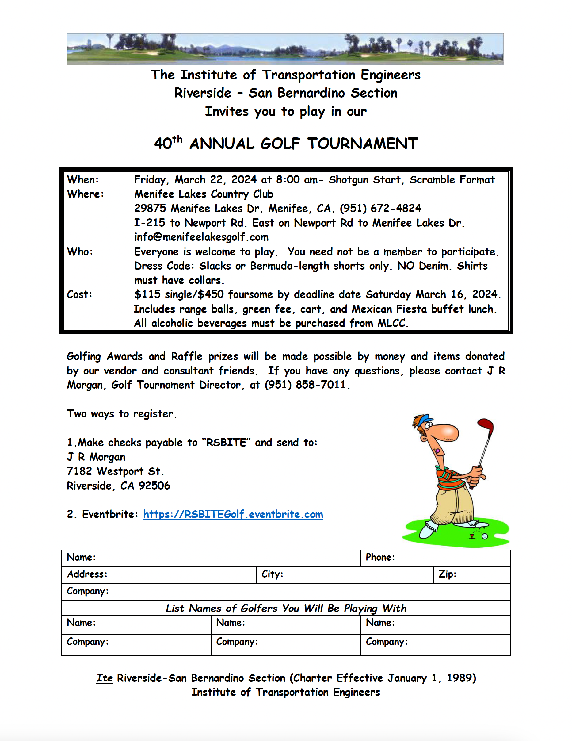 2024 RSBITE 40th Annual Golf Tournament RSBITE   2024 40th Annual Golf Tournament Flyer 